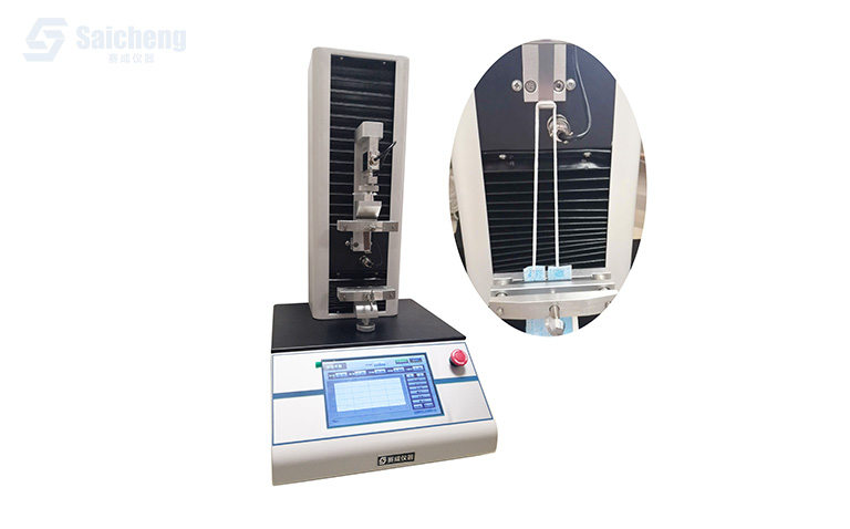 口罩带断裂强度测试仪_口罩带拉力试验机_口罩耳带静拉力测试